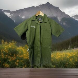 Green Shorts Jumpsuit Mary Stoned Romper Collared Sugarhigh Lovestoned Onepiece